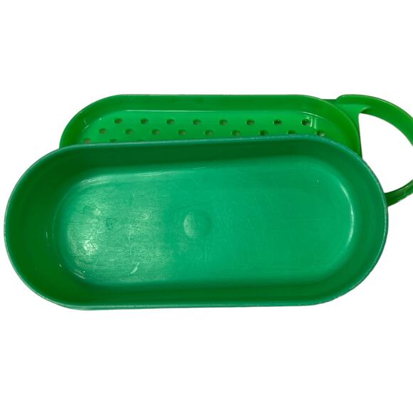 Tupperware Vintage 3 Piece Grater Zester Shredder in 1970's Jadeite Green - Picture 2 of 12